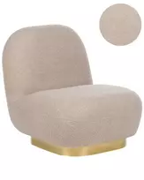LOVIISA Boucle fotelis, smėlio spalvos