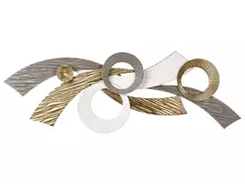 Sieninė dekoracija TIMAHOE metalinė 31 cm auksinė
