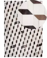 Kilimas ALPKOY baltos spalvos 140 x 200 cm iš natūralios odos