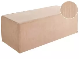 Pufas VINITA velvetinis smėlio spalvos