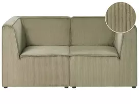 2 vietų modulinė sofa LEMVIG, žalia, velvetas