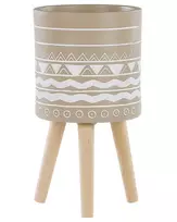 Augalų vazonas su kojelėmis MILINA 30 cm smėlio spalvos