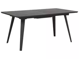 Išskleidžiamas valgomojo stalas IRVINGTON juodas 160/200 cm 90 cm