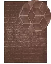 Dirbtinio kailio kilimas THATTA, rudas, 160 x 230 cm