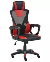 Biuro kėdė IGNIS Ekologiška oda, raudona