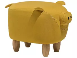 Gyvūno formos pufas PIGGY, geltonas
