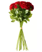 Dirbtinių gėlių puokštė MAFRA 60 cm raudona
