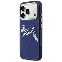 Karl Lagerfeld IML Choupettes Karl Script Logo MagSafe Case for iPhone 17 Pro Max / blue