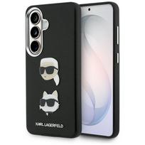 Karl Lagerfeld Saffiano Double Heads Metal Case for Samsung Galaxy S26 Plus / black