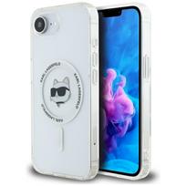 Karl Lagerfeld IML Metal Choupette Head MagSafe Case for iPhone 16e / 17e / white