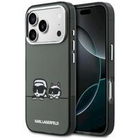 Karl Lagerfeld IML Karl & Choupette Peekaboo Logo MagSafe Case for iPhone 17 Pro Max / black