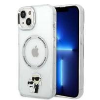Karl Lagerfeld MagSafe Compatible Case IML Karl and Choupette NFT for iPhone 14 Transparent