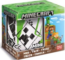Keramikinis puodelis STOR Minecraft IconicMono, dovanų dėžutėje