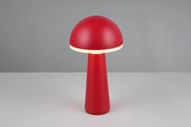 Trio Fungo LED table lamp red rechargeable gaismeklis R57716110 4017807603361