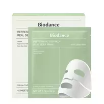 Biodance Set, Refreshing Sea Kelp Purifying Sheet Mask for Face, 4 pcs, 34 g