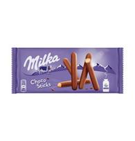 Milka sausainių lazdelės su pieniško šokolado glaistu 112g