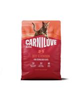 CARNILOVE Active Cat Beef and Venison Sterilised 2 kg jautiena ir elniena, sterilizuotiems katėms
