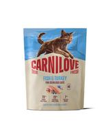 CARNILOVE True Fresh Cat Fish and Turkey Sterilised 400 g žuvis ir kalakutas, sterilizuotiems katėms