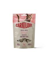 CARNILOVE Freeze-Dried Snack Cat Turkey 40 g su kalakutu, liofilizuoti skanėstai katėms