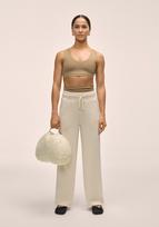 No Name Spodnie damskie CASALL Peachy Straight Leg Jogger kolor biały - S
