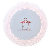 Lėkščių rinkinys desertinė Hermia TVL4PTPRS1158, Ø 20 cm, balta sp./raudona sp.