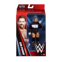 Žaislinė figūrėlė, su priedais Mattel WWE Series 124 CM Punk, 15 cm, juoda sp.