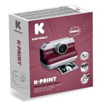 Momentinis fotoaparatas vaikams KidyWolf K-Print, raudona sp.