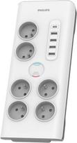 Philips Surge protector 6 sockets AC Fr 40W, 2 m