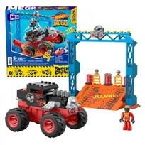 Hot Wheels Monster truck kasdiniai blokai 151ele automobilis + rampa ZA5996