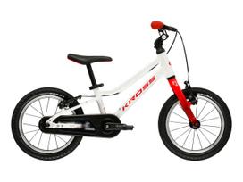 KROSS Liftie 14 MY26 / White-Red Gloss / lengvas vaikiškas dviratis (14")