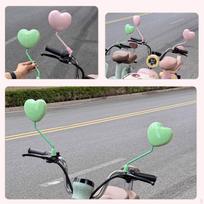 Motorbike Bike Rearview Mirrors Convex Lightweight Spare Parts Adjustable Quick Installation rožinė