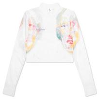 Puma x KidSuper Long-Sleeve Tee Sugared Almond Women Tops Multi-Color 625621-87 XS