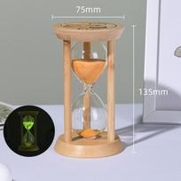 1/10 minučių Medinis smėlio laikrodis Kūrybiniai laikmačiai Smėlio stiklas Smėlio laikrodis Virtuvės įrankis Mini darbalaukio puošmena Namų puošmena Dovana vaikams 1min oranžinė
