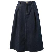 Sancai Plus Size Women's A-Line Denim Maxi Skirt M