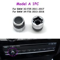 Kairiarankio RHD F25 F26 2011-2018 Automobilio Radijo Garsumo Rankenėlė Sukamas Mygtuko Jungiklis Nustatymo Dangtelis BMW X3 X4 61319208591 61319351155 Model A 1PC