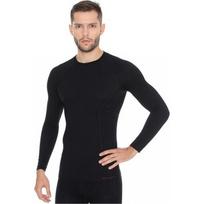 Brubeck Termo Marškinėliai Vyrams Active Wool Black - Juoda