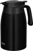 Thermos Stainless Steel Matte Thermos Flask Keeps Food Hot or MTBK Pot, 1.5L, Black, Design, Cold, TTB-1501