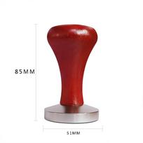 Mat Powder Hammer Pressing Espresso Coffee Tamper Wood Handle 51mm/53mm/58mm Pressure Tamper 51mm
