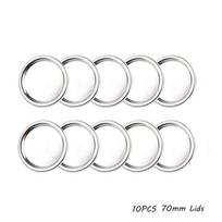 Sealing Kitchen & Dining Tinplate Bottles Lid Mason Jar Lid Jar Caps Storage Bands Canning Lids 10PCS 70mm Lids