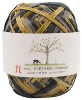 Hamanaka Rankinio mezgimo siūlai Eco Andaria Mišrios spalvos Vidutinio svorio 268 Juoda 40g 80m 5 Vnt. Komplektas 0226 COL. apytiksliai