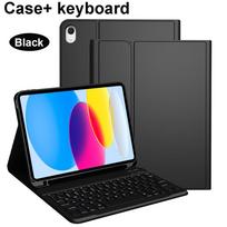 Dėklas iPad A16 11 colių A3355 A3356 A3354, Bluetooth klaviatūros dangtelis iPad 10-osios 10.9 colių A2696 A2757 A2777 A3162 iPad A16 10th 10.9in&English blue