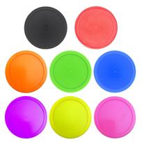 8Pcs Air Hockey Replacement Pucks 2.5inch Plastic Round Air Ice Hockey Pucks Heavy Hockey Tables Pucks Easy to Use 1