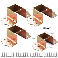 4PCS U Shaped Brackets for Bed Rails for Wooden Bed Structure Stability
