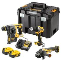 DCK330P2T-QW DEWALT.COMBO 18V komplektas DCK330P2T (DCD800 + DCH273 + DCG405) 2x5.0Ah TSTAK