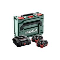 685305000 METABO.Akumuliatorius 18V 8.0Ah LIHD XTREME 2vnt. + ĮKROVIKLIS ASC 290 METABOX