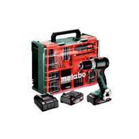 613155710 METABO.BS 18 L BL rinkinys Mobilios dirbtuvės + 2 Li-Ion 18V/2,0 Ah akumuliatoriai su įkrovikliu SC 30 + 74 komponentai