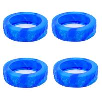4pcs Convenient Silicone Wheel Protectors for Luggage Suitcase and Office Chairs