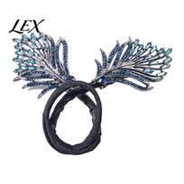 Hair Bun Pin Pin, Blue Feather Decor Maker Hairpin, Metal Hairpin Construction Accessory for Work Gym Dance Formal Events Styling Tools mėlyna