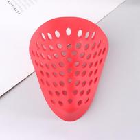 Mini Mask Cosplay Props Silica Black/Red/White Halloween Half Face Cover Mouth Mask raudona