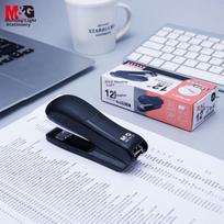 M&G 12# Stapler, Durable And Portable Stapler, Desktop Effortless Binding Office Supplies, Black ABS92722 Back-To Essential